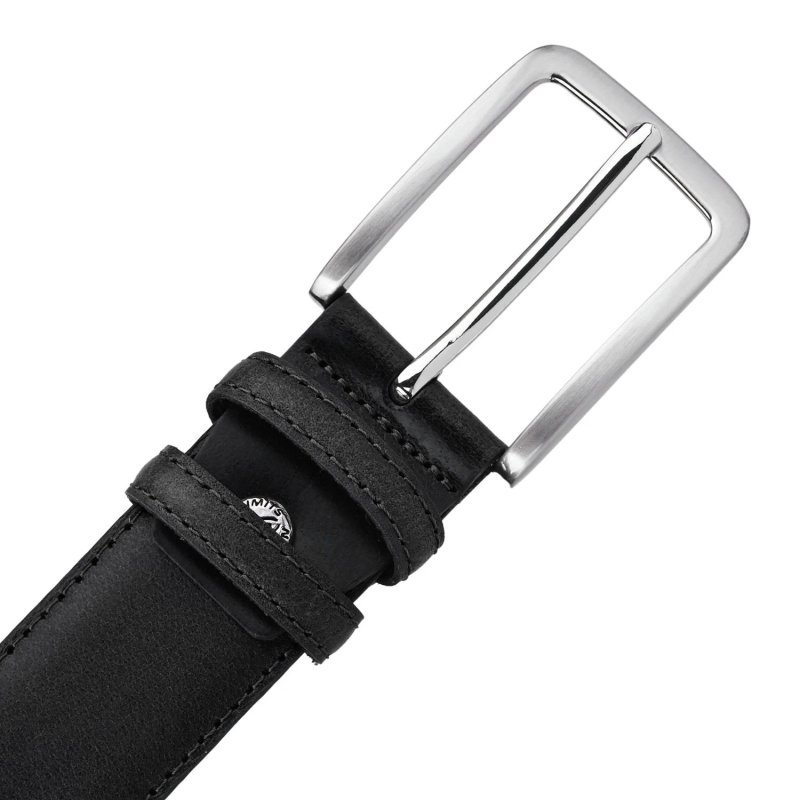 No Limits Men's Genuine Leather Belt, Made in Italy, Classic With Stitching, Can Be Shortened, Nickel Free, 4 cm Wi… — view 9