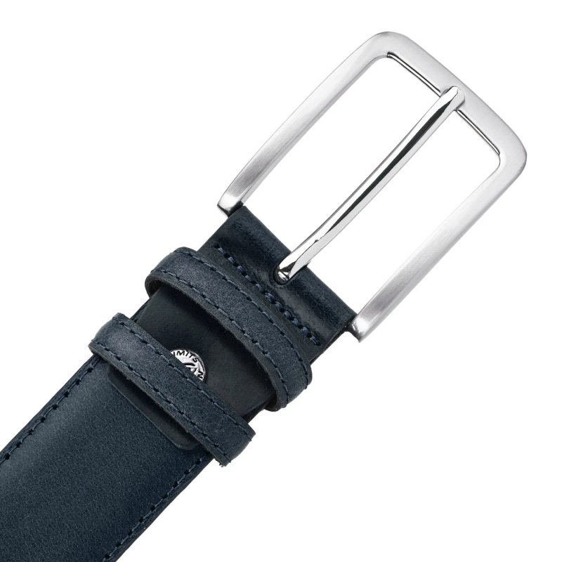No Limits Men's Genuine Leather Belt, Made in Italy, Classic With Stitching, Can Be Shortened, Nickel Free, 4 cm W… — view 21