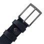 No Limits Men's Leather Belt, Made in Italy, Classic Without Stitching, Can Be Shortened, Nickel Free, 4 cm With Box — detail