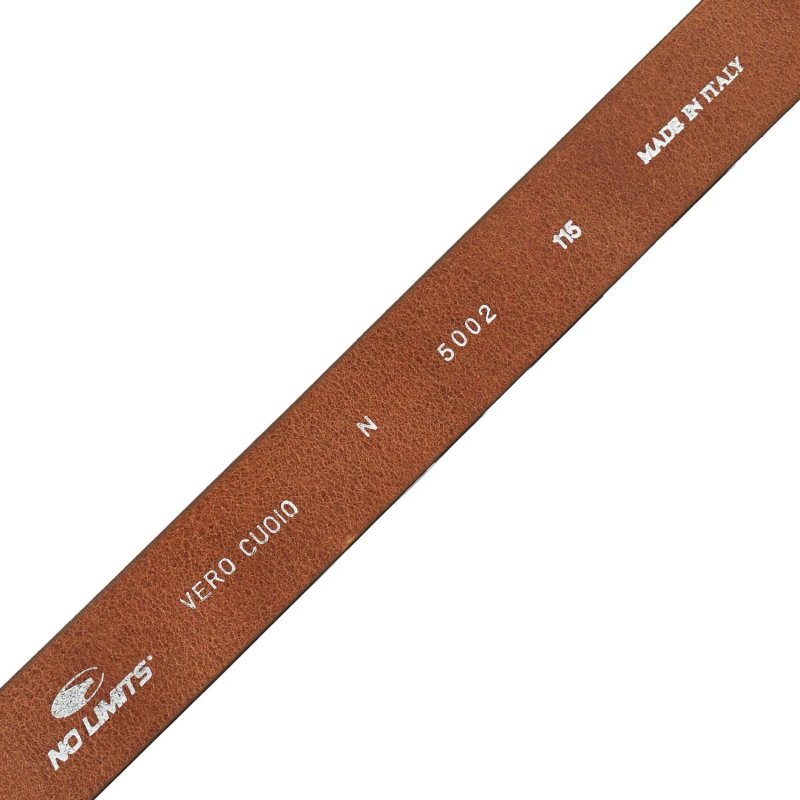 No Limits Men's Leather Belt, Made in Italy, Classic Without Stitching, Can Be Shortened, Nickel Free, 4 cm With B… — view 10