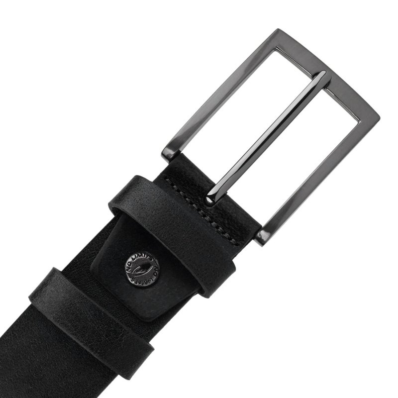 No Limits Men's Leather Belt, Made in Italy, Classic Without Stitching, Can Be Shortened, Nickel Free, 4 cm With B… — view 17