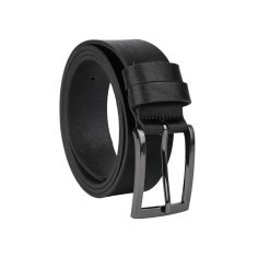 No Limits Herrengürtel aus echtem Leder, Made in Italy, klassisch ohne Nähte und kürzbar, nickelfrei, 3,5 cm mit Box 2