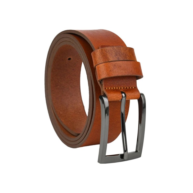No Limits Men's Leather Belt, Made in Italy, Classic Without Stitching, Can Be Shortened, Nickel Free, 3.5 cm With… — view 13