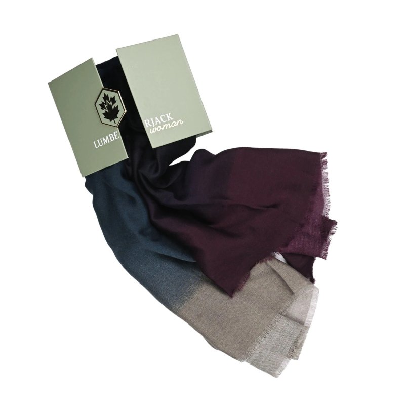 LUMBERJACK Weicher Damenschal aus Viskose, Ombré-Muster, Elegant und Warm, Mit Geschenkbox — Ansicht 20
