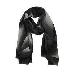LUMBERJACK Women's Soft Viscose Scarf, Shaded Geometric Pattern, Elegant and Warm, With Gift Box