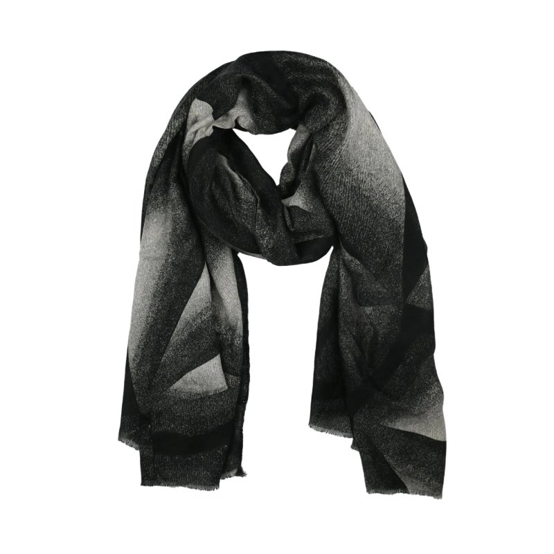 LUMBERJACK Écharpe Femme Douce en Viscose, Motif Géométrique Dégradé, Élégante et Chaude, Avec Boîte Cadeau