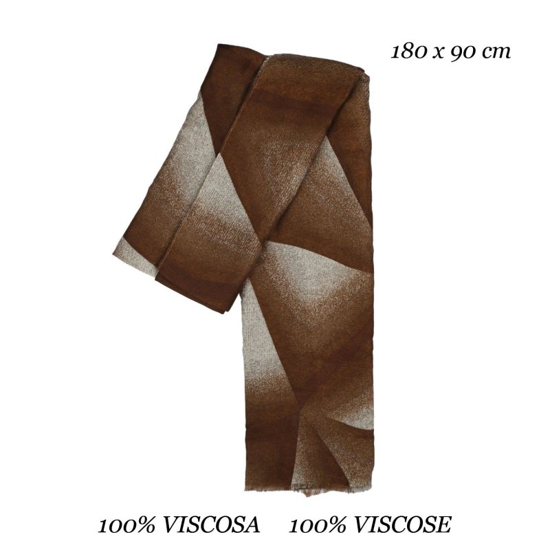 LUMBERJACK Weicher Damenschal aus Viskose, Geometrisches Ombré-Muster, Elegant und Warm, Mit Geschenkbox — Ansicht 9