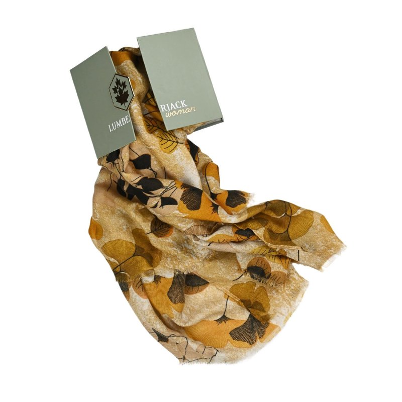 LUMBERJACK Weicher Damenschal aus Viskose, Blumen- und Blättermuster, Elegant und Warm, Mit Geschenkbox — Ansicht 14