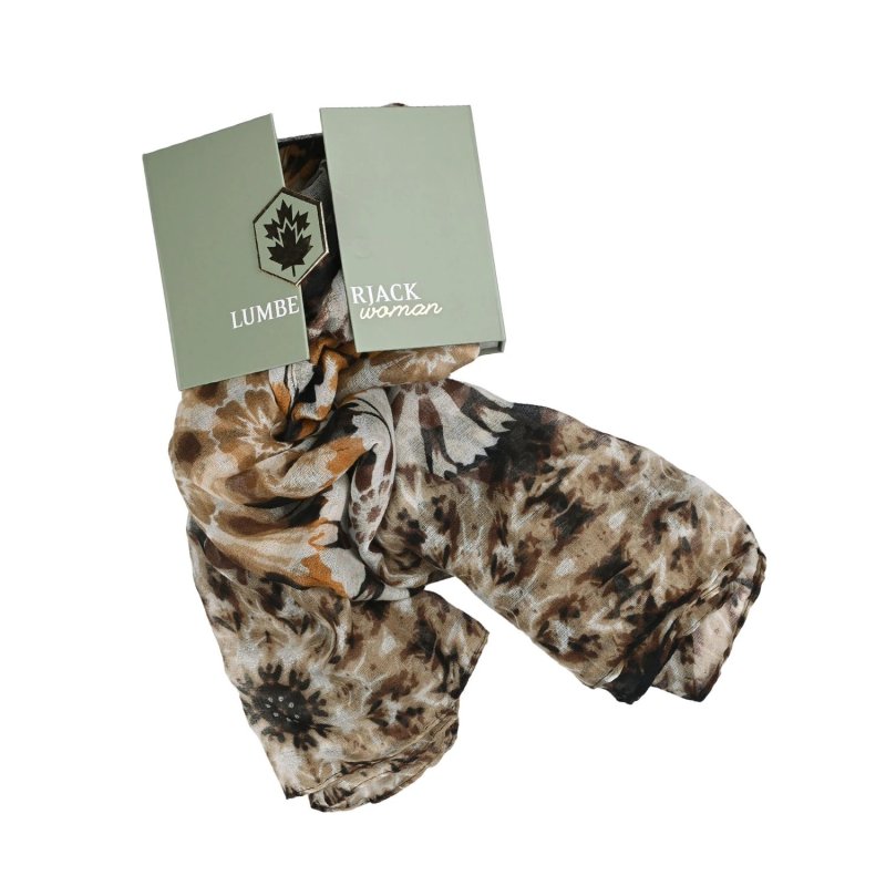 LUMBERJACK Bufanda de Mujer Suave en Viscosa, Estampado Tie-Dye, Elegante y Cálida, Con Caja de Regalo — vista 8