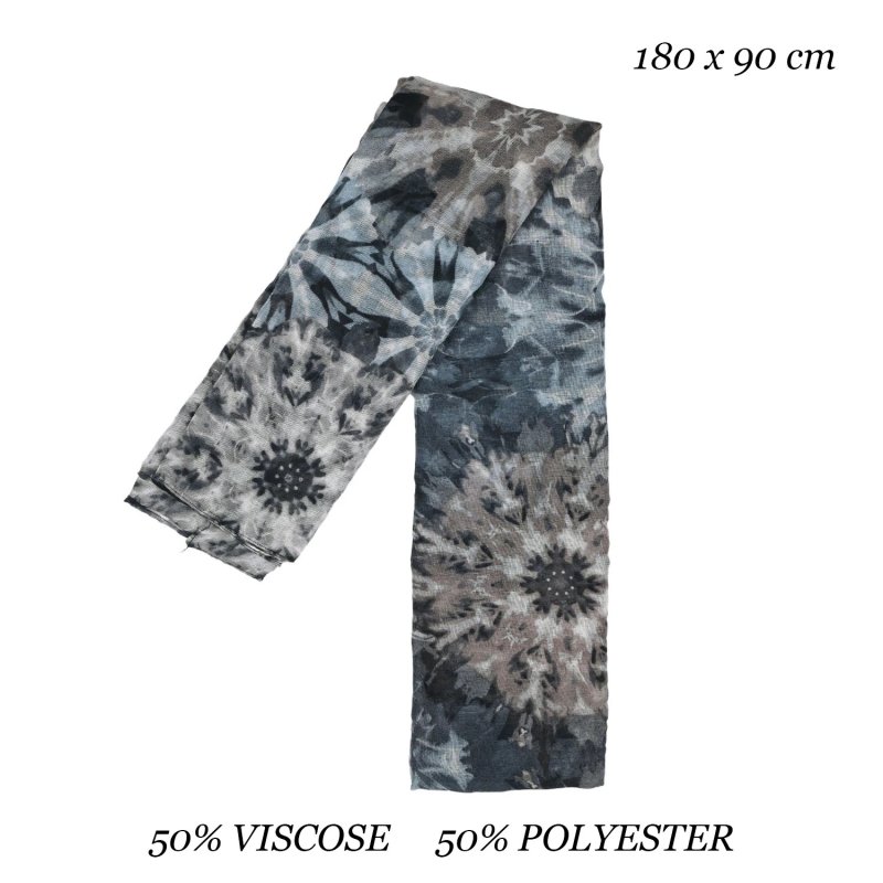 LUMBERJACK Soft Women's Scarf in Viscose, Tie-Dye Pattern, Elegant and Warm, With Gift Box — view 21