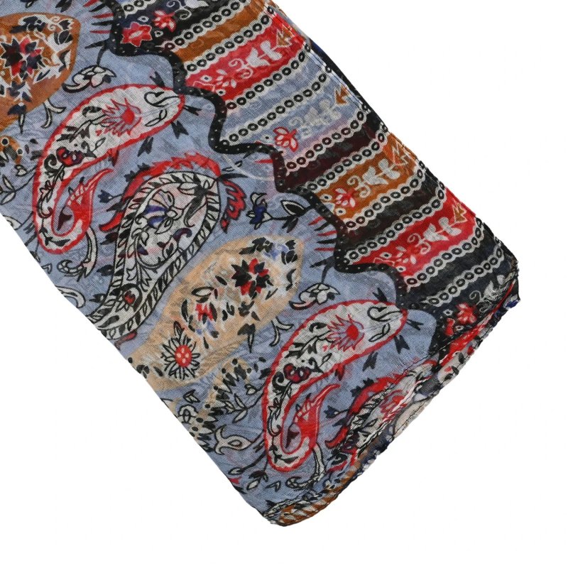LUMBERJACK Weicher Damenschal aus Viskose, Paisley-Muster, Elegant und Warm, Mit Geschenkbox — Ansicht 10