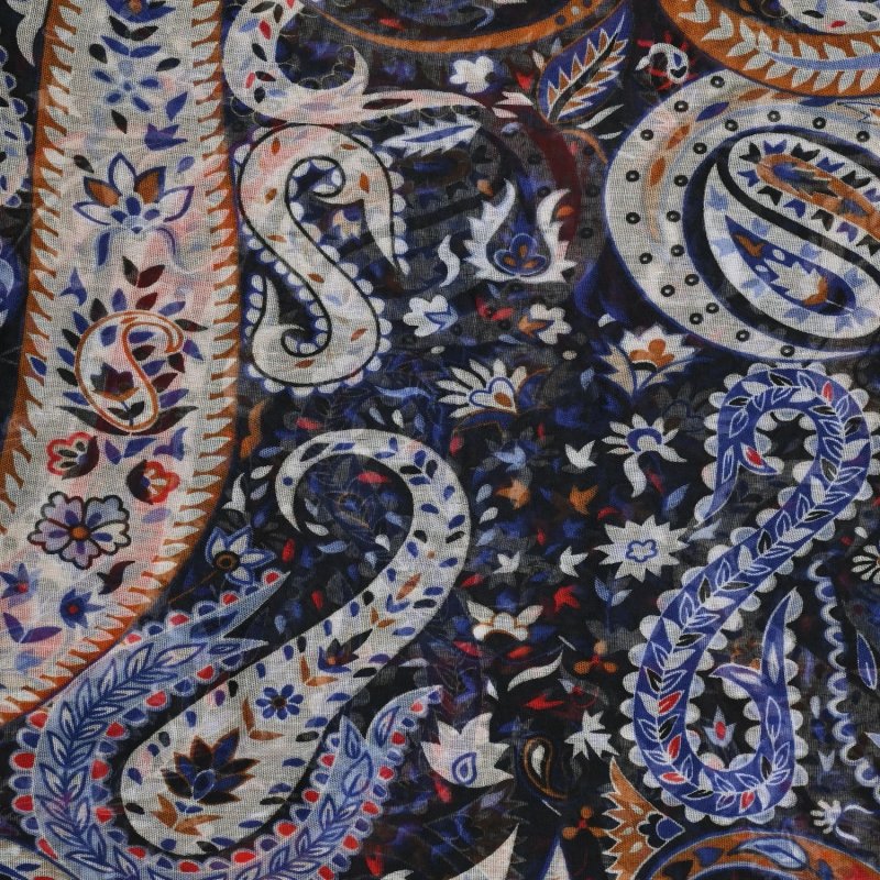 LUMBERJACK Bufanda de Mujer Suave en Viscosa, Estampado Paisley, Elegante y Cálida, Con Caja de Regalo — vista 11