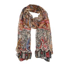 LUMBERJACK Weicher Damenschal aus Viskose, Paisley-Muster, Elegant und Warm, Mit Geschenkbox 2