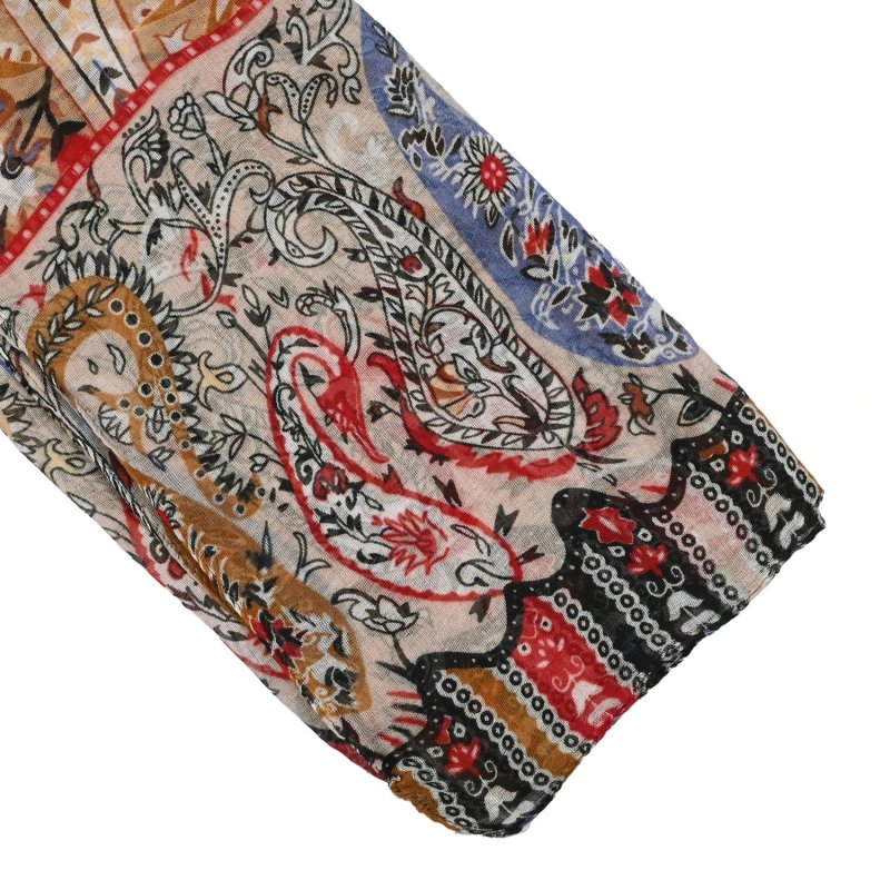LUMBERJACK Écharpe Femme Douce en Viscose, Motif Paisley, Élégante et Chaude, Avec Boîte Cadeau — vue 22