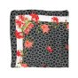 LUMBERJACK Women's Pure Silk Scarf, Neck Foulard, Arabesque Pattern, Square 70x70 cm, With Gift Box — view 21