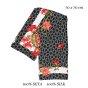 LUMBERJACK Women's Pure Silk Scarf, Neck Foulard, Arabesque Pattern, Square 70x70 cm, With Gift Box — view 23