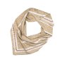 LUMBERJACK Women's Scarf Pure Silk, Neck Foulard, Logo and Chain Pattern, Square 90x90 cm, With Gift Box — view 7
