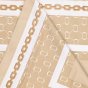 LUMBERJACK Women's Scarf Pure Silk, Neck Foulard, Logo and Chain Pattern, Square 90x90 cm, With Gift Box — view 10