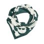 LUMBERJACK Women's Scarf Pure Silk, Neck Foulard, Floral Pattern, Square 90x90 cm, With Gift Box — view 13