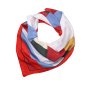 LUMBERJACK Écharpe Femme Pure Soie, Foulard de Cou, Motif Géométrique, Carré 70x70 cm, Avec Boîte Cadeau