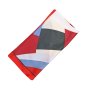 LUMBERJACK Women's Scarf Pure Silk, Neck Foulard, Geometric Pattern, Square 70x70 cm, With Gift Box — back view