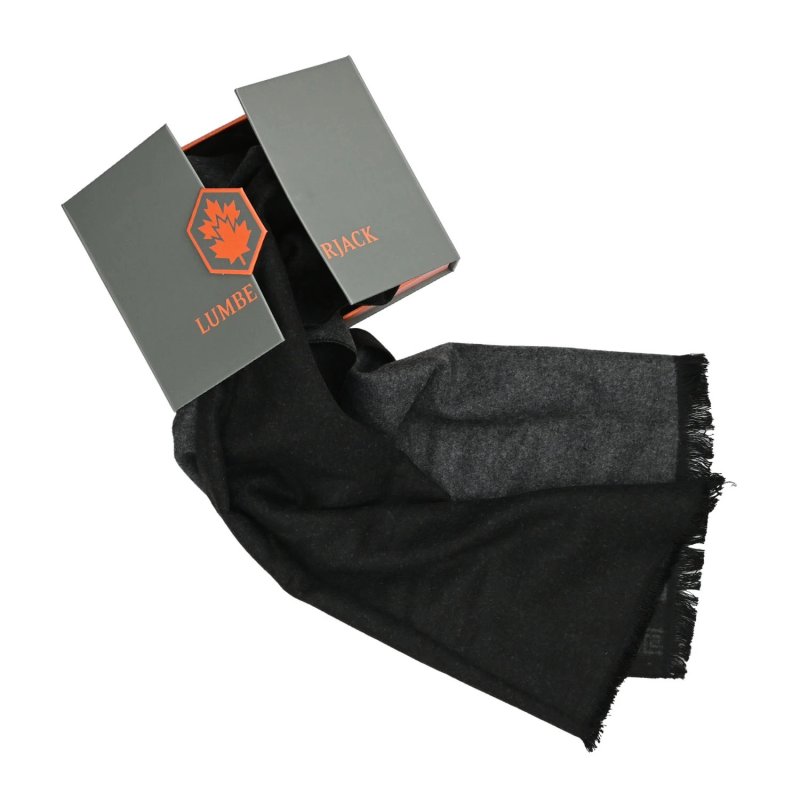 Lumberjack Men's Winter Scarf in Soft Wool, Classic, Greek-Pattern Border, Elegant, Gift Box — view 14