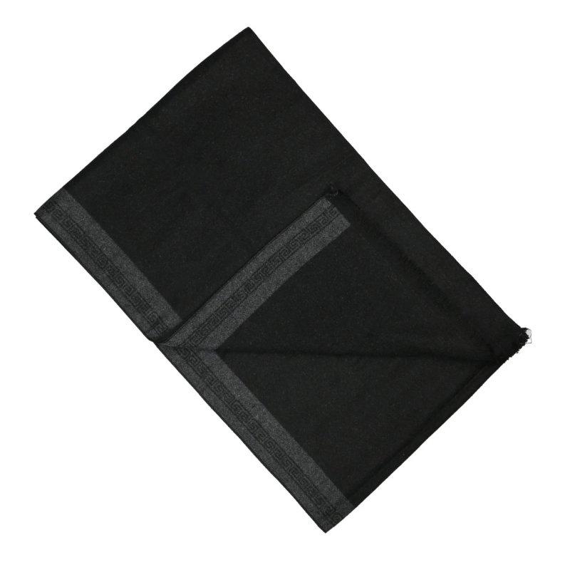 Lumberjack Men's Winter Scarf in Soft Wool, Classic, Greek-Pattern Border, Elegant, Gift Box — view 18