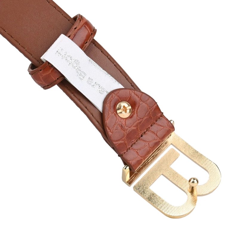 Laura Biagiotti Coffret Cadeau Femme, Porte-clés et Ceinture en Similicuir — détail logo