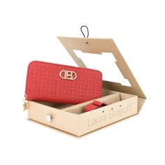 Laura Biagiotti Geschenkset für Damen, Geldbörse und Schlüsselanhänger aus Kunstleder 2