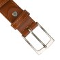 Conte Massimo Cinturón de Hombre en piel auténtica, Made in Italy, acortable, con costuras, alto 3 cm — vista 10