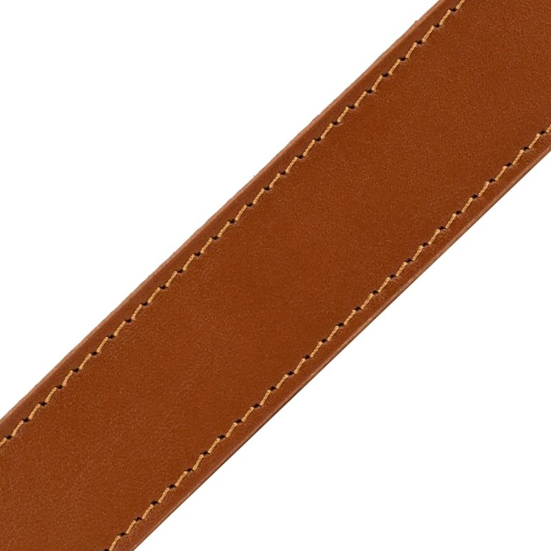 Conte Massimo Men's Genuine Leather Belt, Made in Italy, Can Be Shortened, With Stitching, 3 cm High — view 12