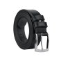 Conte Massimo Men's Belt in Genuine Leather, Made in Italy, Can Be Shortened, With Stitching, 3.5 cm High — view 13
