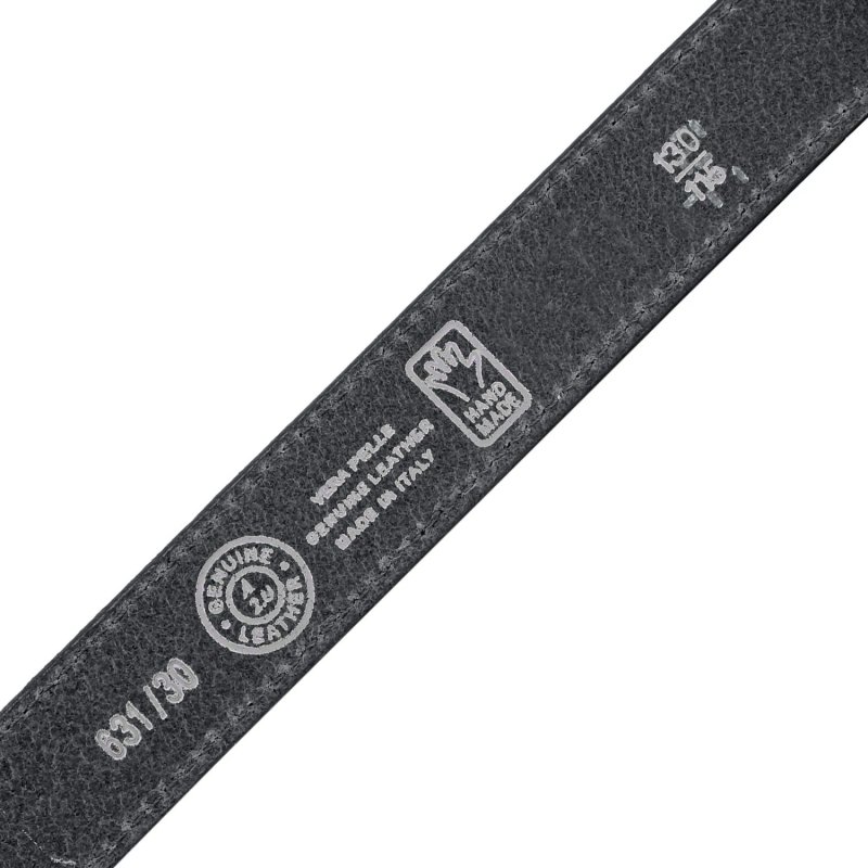Conte Massimo Herrengürtel aus echtem Leder, Made in Italy, kürzbar, mit Nähten, 3,5 cm hoch — Ansicht 15