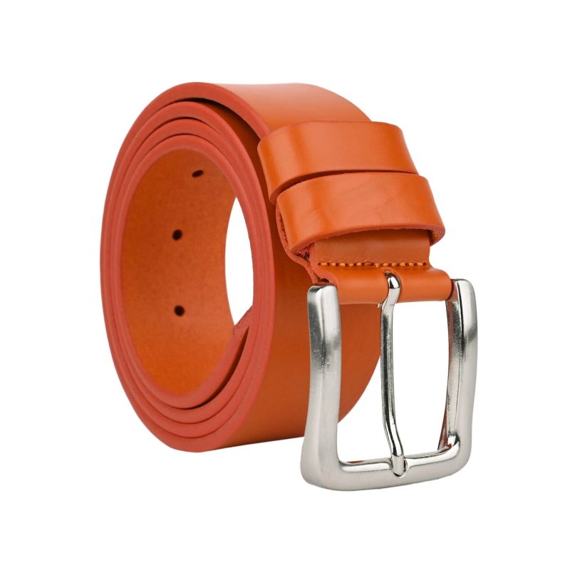 Conte Massimo Ceinture Homme en cuir à tannage végétal, pièce unique, Made in Italy, sans nickel, raccourcissable, 4 cm, boî…