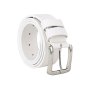 Conte Massimo Ceinture Homme en cuir à tannage végétal, pièce unique, Made in Italy, sans nickel, raccourcissa… — détail logo