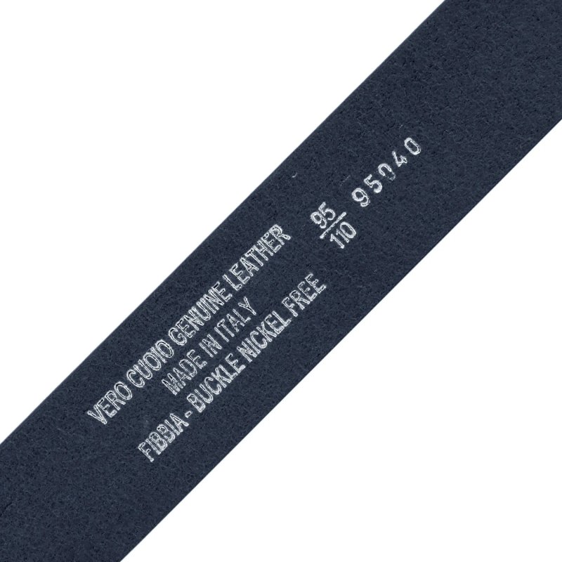 Conte Massimo Cinturón Hombre, cuero auténtico curtido vegetal, pieza única, Made in Italy, sin níquel, acortable… — vista 15