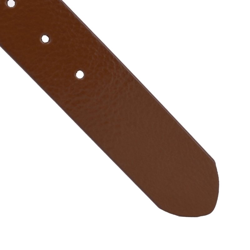 Conte Massimo Men's Belt, Leather (Vegetable-Tanned), One-Piece, Made in Italy, Nickel Free Buckle, 4 cm, With Box — view 19
