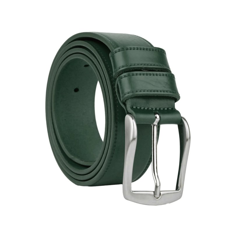 Conte Massimo Ceinture Homme en cuir à tannage végétal, pièce unique, Made in Italy, sans nickel, raccourcissa… — détail logo