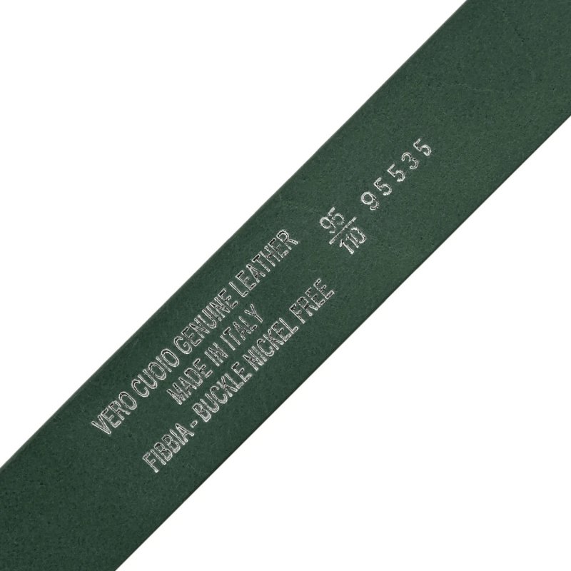 Conte Massimo Cinturón Hombre, cuero auténtico curtido vegetal, pieza única, Made in Italy, sin níquel, acortable… — vista 10