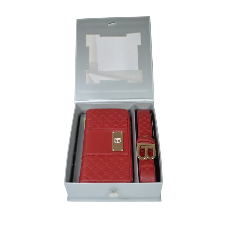 Laura Biagiotti Women's Gift Set, Wallet and Belt in Faux Leather — view 32