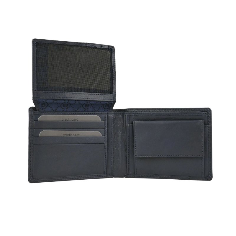 Biagiotti Geschenkbox für Herren, Herrenbrieftasche aus echtem Leder und faltbarer Super-Mini-Taschenschirm, elegan… — Detail