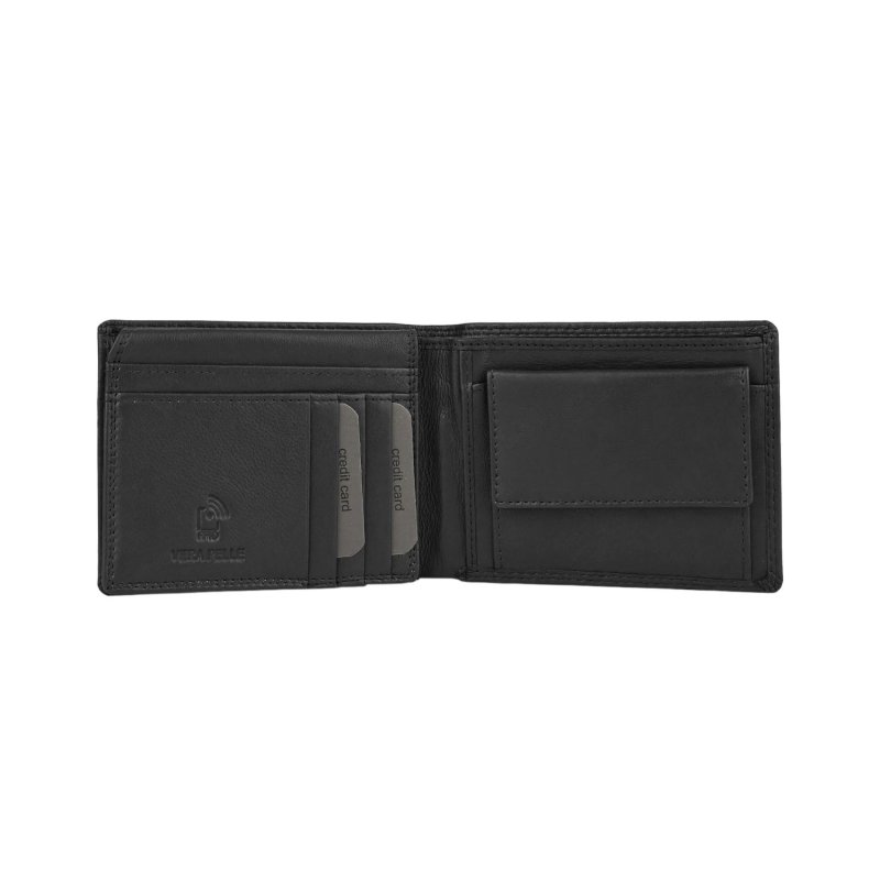 Biagiotti Set de Regalo para Hombre, Cartera en Piel Auténtica y Paraguas Súper Mini Plegable de Bolsillo, Set El… — vista 10