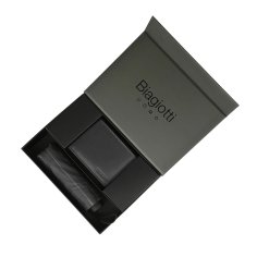 Biagiotti Cofanetto Regalo Uomo, Portafoglio Uomo in Vera Pelle e Ombrello Super Mini Pieghevole Tascabile, Elegante Set 2