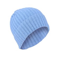 Conte Massimo Bonnet Unisexe Chaud en Laine, Bonnet Beanie d'Hiver, Bonnet Côtelé avec Revers, Made in Italy