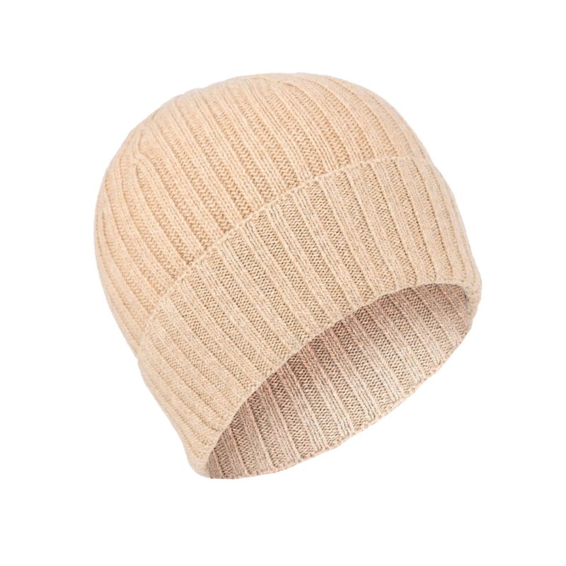 Conte Massimo Warme Unisex-Mütze aus Wolle, Winter-Beanie, Rippstrick-Mütze mit Umschlag, Made in Italy — Ansicht 7
