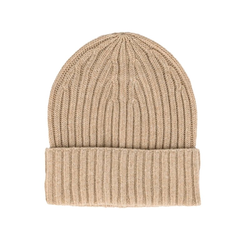Conte Massimo Bonnet Unisexe Chaud en Laine, Bonnet Beanie d'Hiver, Bonnet Côtelé avec Revers, Made in Italy — vue 8