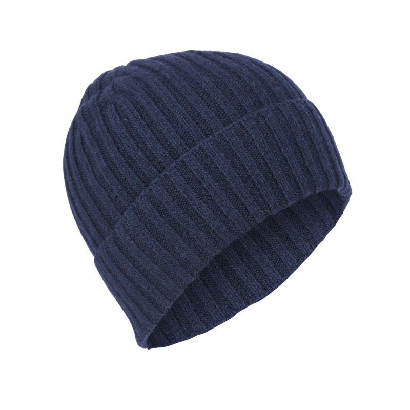 Conte Massimo Unisex Warm Wool Beanie, Winter Beanie Hat, Ribbed Knit with Cuff, Made in Italy — view 13