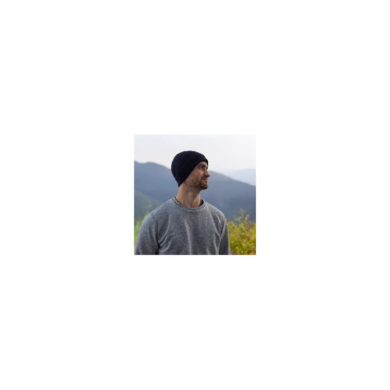 Conte Massimo Unisex Warm Wool Beanie, Winter Beanie Hat, Ribbed Knit with Cuff, Made in Italy — view 17