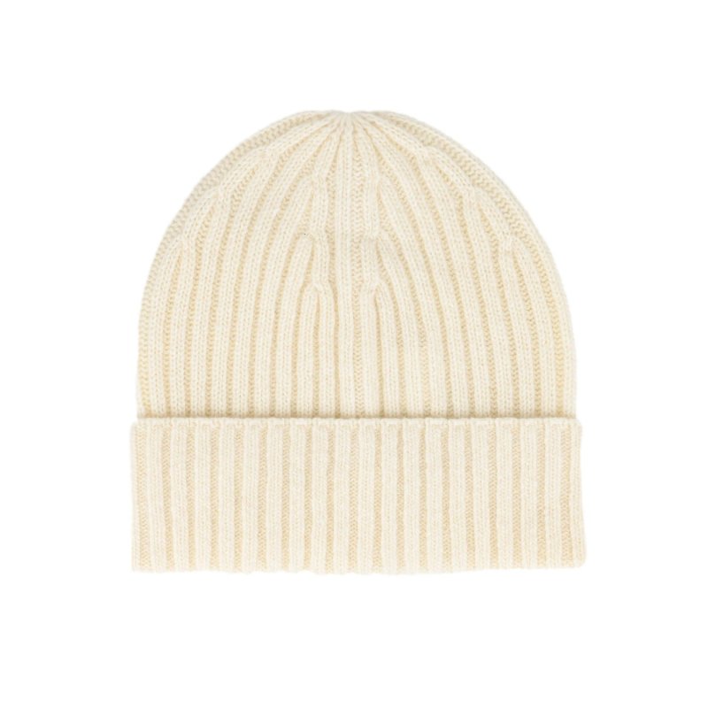 Conte Massimo Unisex Warm Wool Beanie, Winter Beanie Hat, Ribbed Knit with Cuff, Made in Italy — view 19