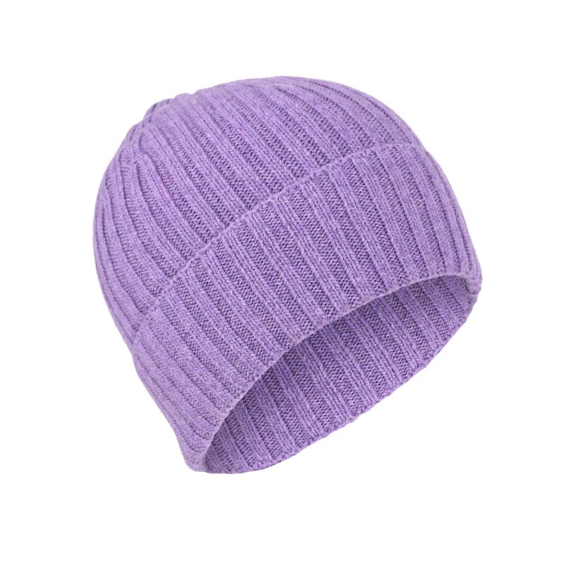 Conte Massimo Unisex Warm Wool Beanie, Winter Beanie Hat, Ribbed Knit with Cuff, Made in Italy — view 24